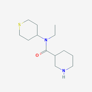 N-ethyl-N-(tetrahydro-2H-thiopyran-4-yl)piperidine-3-carboxamide