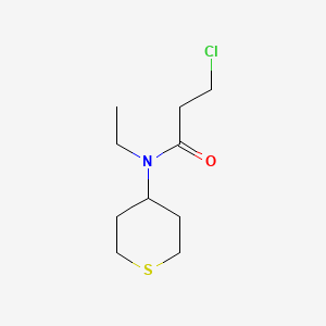 3-chloro-N-ethyl-N-(tetrahydro-2H-thiopyran-4-yl)propanamide