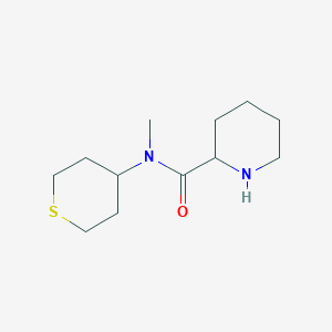 molecular formula C12H22N2OS B1477638 N-methyl-N-(tetrahydro-2H-thiopyran-4-yl)piperidine-2-carboxamide CAS No. 1995887-86-9