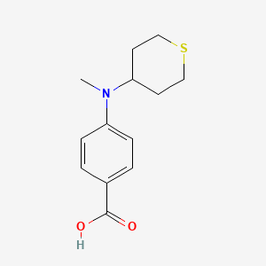 molecular formula C13H17NO2S B1477640 4-(methyl(tetrahydro-2H-thiopyran-4-yl)amino)benzoic acid CAS No. 1996983-82-4