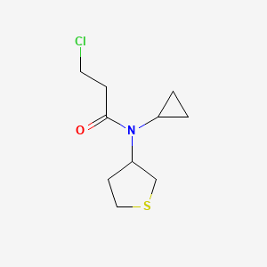 3-chloro-N-cyclopropyl-N-(tetrahydrothiophen-3-yl)propanamide