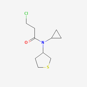 molecular formula C10H16ClNOS B1477644 3-chloro-N-cyclopropyl-N-(tetrahydrothiophen-3-yl)propanamide CAS No. 2098000-16-7