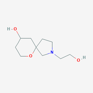 molecular formula C10H19NO3 B1477646 2-(2-Hydroxyethyl)-6-oxa-2-azaspiro[4.5]decan-9-ol CAS No. 2097946-06-8