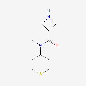 molecular formula C10H18N2OS B1477650 N-methyl-N-(tetrahydro-2H-thiopyran-4-yl)azetidine-3-carboxamide CAS No. 2029447-28-5