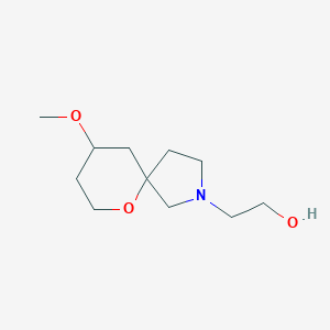 molecular formula C11H21NO3 B1477651 2-(9-Methoxy-6-oxa-2-azaspiro[4.5]decan-2-yl)ethan-1-ol CAS No. 2097944-77-7