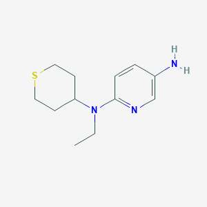 N2-ethyl-N2-(tetrahydro-2H-thiopyran-4-yl)pyridine-2,5-diamine