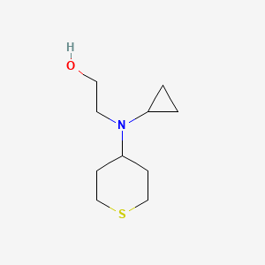 molecular formula C10H19NOS B1477655 2-(cyclopropyl(tetrahydro-2H-thiopyran-4-yl)amino)ethan-1-ol CAS No. 1864661-28-8