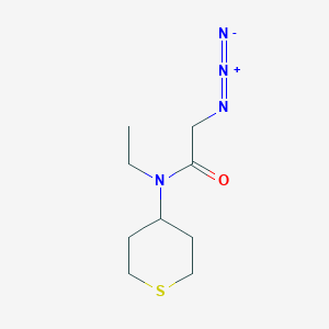 molecular formula C9H16N4OS B1477656 2-azido-N-ethyl-N-(tetrahydro-2H-thiopyran-4-yl)acetamide CAS No. 2097956-41-5