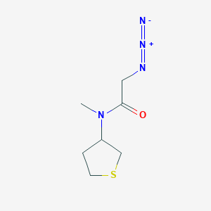 molecular formula C7H12N4OS B1477658 2-叠氮基-N-甲基-N-(四氢噻吩-3-基)乙酰胺 CAS No. 2098043-88-8