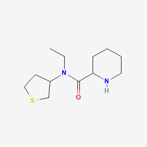 molecular formula C12H22N2OS B1477662 N-ethyl-N-(tetrahydrothiophen-3-yl)piperidine-2-carboxamide CAS No. 2097944-32-4