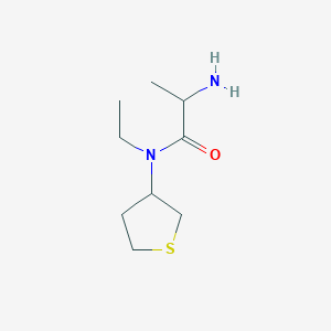 molecular formula C9H18N2OS B1477664 2-amino-N-ethyl-N-(tetrahydrothiophen-3-yl)propanamide CAS No. 2089662-47-3