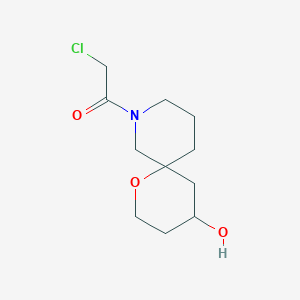 2-Chloro-1-(4-hydroxy-1-oxa-8-azaspiro[5.5]undecan-8-yl)ethan-1-one