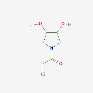 molecular formula C7H12ClNO3 B1477670 2-Chloro-1-(3-hydroxy-4-methoxypyrrolidin-1-yl)ethan-1-one CAS No. 2090967-93-2