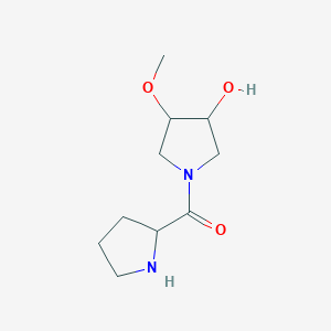 molecular formula C10H18N2O3 B1477671 3-Hydroxy-4-methoxy-1-prolylpyrrolidine CAS No. 2097946-93-3