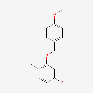 4-Fluoro-2-((4-methoxybenzyl)oxy)-1-methylbenzene