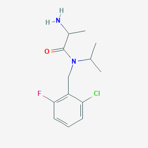 2-amino-N-[(2-chloro-6-fluorophenyl)methyl]-N-propan-2-ylpropanamide