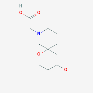 molecular formula C12H21NO4 B1477694 2-(4-Methoxy-1-oxa-8-azaspiro[5.5]undecan-8-yl)acetic acid CAS No. 2097947-85-6