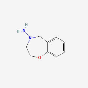 molecular formula C9H12N2O B1477696 2,3-dihydrobenzo[f][1,4]oxazepin-4(5H)-amine CAS No. 2098081-48-0