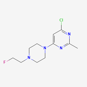 molecular formula C11H16ClFN4 B1477699 4-Chloro-6-(4-(2-fluoroethyl)piperazin-1-yl)-2-methylpyrimidine CAS No. 2028643-01-6