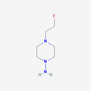molecular formula C6H14FN3 B1477700 4-(2-Fluoroethyl)piperazin-1-amine CAS No. 2025994-47-0