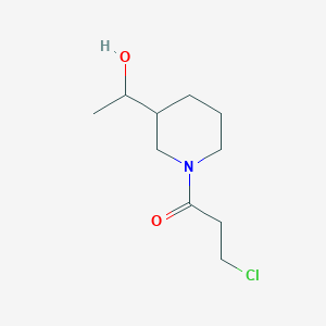 3-Chloro-1-(3-(1-hydroxyethyl)piperidin-1-yl)propan-1-one