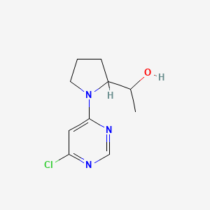 molecular formula C10H14ClN3O B1477707 1-(1-(6-Chloropyrimidin-4-yl)pyrrolidin-2-yl)ethan-1-ol CAS No. 2098080-32-9