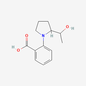 2-(2-(1-Hydroxyethyl)pyrrolidin-1-yl)benzoic acid
