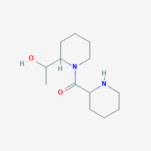 molecular formula C13H24N2O2 B1477711 (2-(1-Hydroxyethyl)piperidin-1-yl)(piperidin-2-yl)methanone CAS No. 2097953-78-9