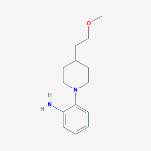 molecular formula C14H22N2O B1477713 2-(4-(2-Methoxyethyl)piperidin-1-yl)aniline CAS No. 2098117-89-4