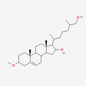 (10R,13S)-17-(7-hydroxy-6-methylheptan-2-yl)-3-methoxy-10,13-dimethyl-2,3,4,7,8,9,11,12,14,15,16,17-dodecahydro-1H-cyclopenta[a]phenanthren-16-ol