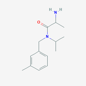 2-amino-N-[(3-methylphenyl)methyl]-N-propan-2-ylpropanamide