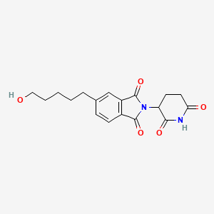 molecular formula C18H20N2O5 B14777159 Thalidomide-5'-C5-OH 