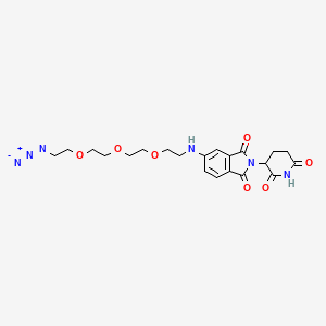 Pomalidomide-5'-PEG3-C2-azide