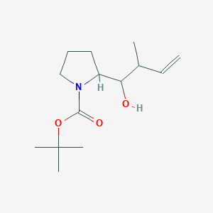 Tert-butyl 2-(1-hydroxy-2-methylbut-3-enyl)pyrrolidine-1-carboxylate