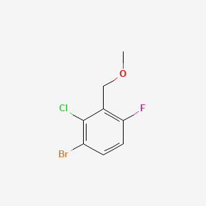 molecular formula C8H7BrClFO B14777193 1-Bromo-2-chloro-4-fluoro-3-(methoxymethyl)benzene 