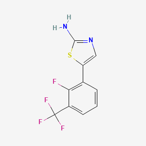 molecular formula C10H6F4N2S B14777232 5-(2-Fluoro-3-trifluoromethyl-phenyl)-thiazol-2-ylamine 