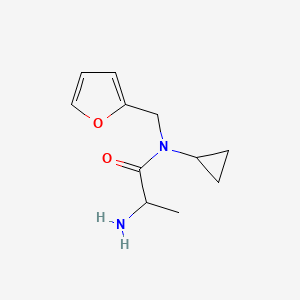 2-amino-N-cyclopropyl-N-(furan-2-ylmethyl)propanamide