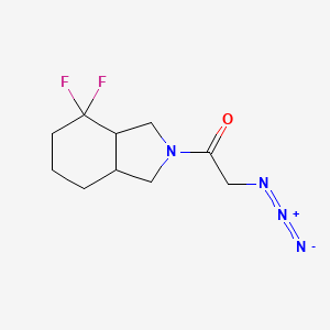 2-azido-1-(4,4-difluorooctahydro-2H-isoindol-2-yl)ethan-1-one