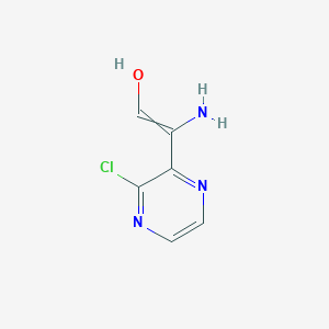 2-Amino-2-(3-chloropyrazin-2-yl)ethenol