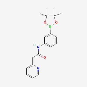 2-(2-pyridyl)-N-[3-(4,4,5,5-tetramethyl-1,3,2-dioxaborolan-2-yl)phenyl]acetamide