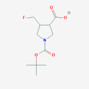 (3R,4S)-1-tert-butoxycarbonyl-4-(fluoromethyl)pyrrolidine-3-carboxylic acid