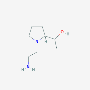 molecular formula C8H18N2O B1477733 1-(1-(2-Aminoethyl)pyrrolidin-2-yl)ethan-1-ol CAS No. 2091718-48-6