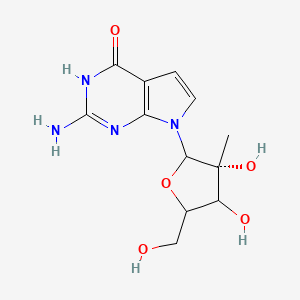 2-amino-7-[(2R,3R,4R,5R)-3,4-dihydroxy-5-(hydroxymethyl)-3-methyloxolan-2-yl]-3H,4H,7H-pyrrolo[2,3-d]pyrimidin-4-one