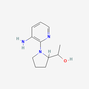 molecular formula C11H17N3O B1477734 1-(1-(3-Aminopyridin-2-yl)pyrrolidin-2-yl)ethan-1-ol CAS No. 2098032-06-3