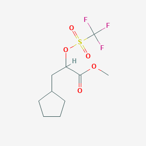 Methyl 3-cyclopentyl-2-(trifluoromethylsulfonyloxy)propanoate