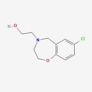 molecular formula C11H14ClNO2 B1477740 2-(7-chloro-2,3-dihydrobenzo[f][1,4]oxazepin-4(5H)-yl)ethan-1-ol CAS No. 2092067-45-1