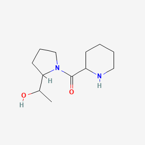 molecular formula C12H22N2O2 B1477741 (2-(1-Hydroxyethyl)pyrrolidin-1-yl)(piperidin-2-yl)methanone CAS No. 2097944-41-5