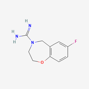 7-fluoro-2,3-dihydrobenzo[f][1,4]oxazepine-4(5H)-carboximidamide