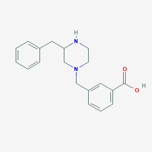 molecular formula C19H22N2O2 B14777427 3-((3-Benzylpiperazin-1-yl)methyl)benzoic acid 