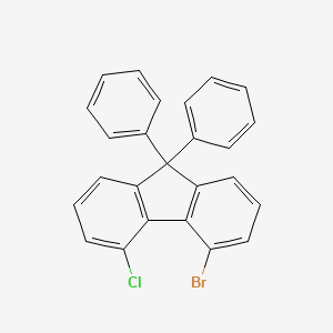 molecular formula C25H16BrCl B14777458 4-Bromo-5-chloro-9,9-diphenyl-9H-Fluorene 